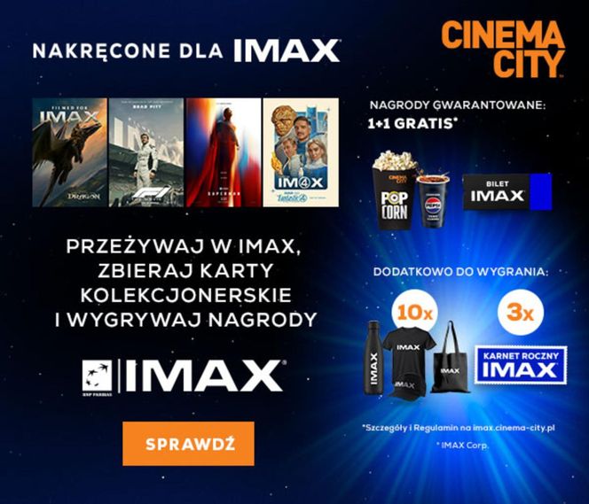 Oglądaj filmy nakręcone dla IMAX, zbieraj karty kolekcjonerskie i odbieraj nagrody!