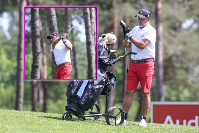 Michał Probierz na polu golfowym