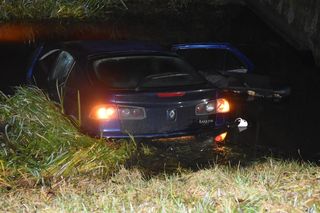 Auto wjechało do Obry