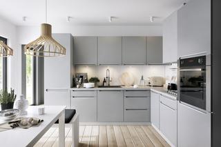 Kuchnia w szarościach – czyste linie