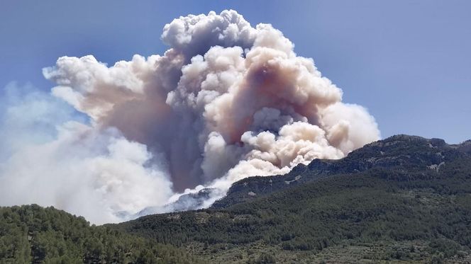 Pożary w Hiszpanii.