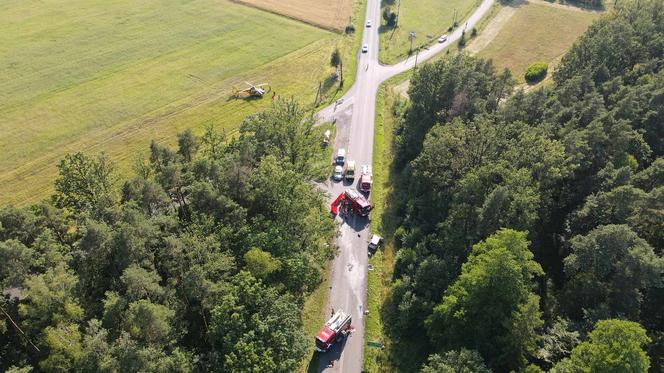 Wypadek pod Olesnem. Trzy osoby z pow. kłobuckiego poszkodowane