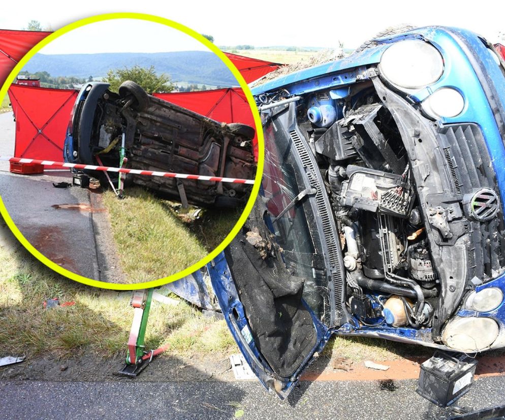 Śmiertelny wypadek pod Jasłem. 21-letnia kierująca straciła młodszą siostrę [ZDJĘCIA].