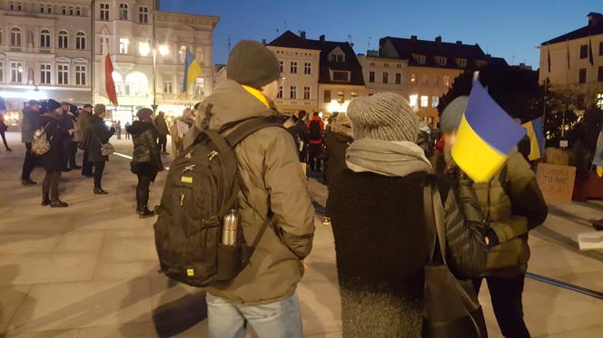 Bydgoszcz. Protest przeciwko wojnie w Ukrainie