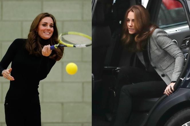 Księżna Kate Middleton gra w tenisa