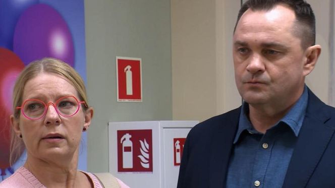 Na Wspólnej odc. 4050. Renata (Marta Jankowska), Sławek Dziedzic (Mariusz Słupiński)