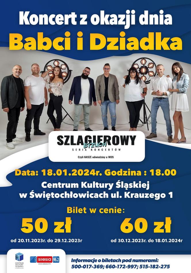 Koncert dla dziadków pt. „Szlagierowy Byzuch” już 18 stycznia w Centrum Kultury Śląskiej w Świętochłowicach