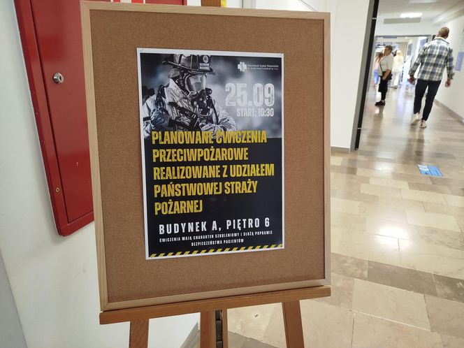 Powiatowe ćwiczenia strażackie w szpitalu wojewódzkim w Siedlcach