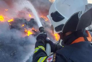 Potężny pożar pod Bolesławcem