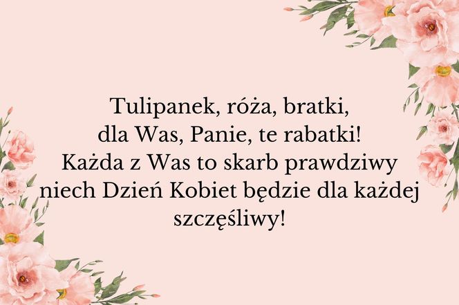 Wierszyk na Dzień Kobiet