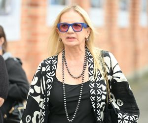 Marzena Rogalska na pogrzebie Joanny Kołaczkowskiej