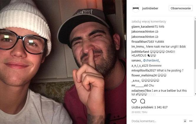Justin Bieber na Instagramie