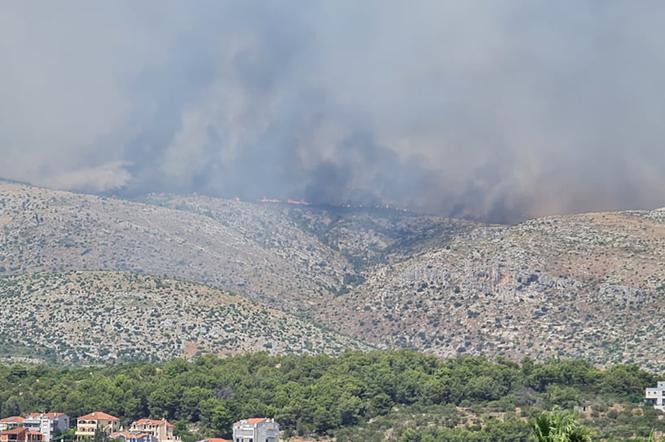 Pożar w pobliżu lotniska w Chorwacji