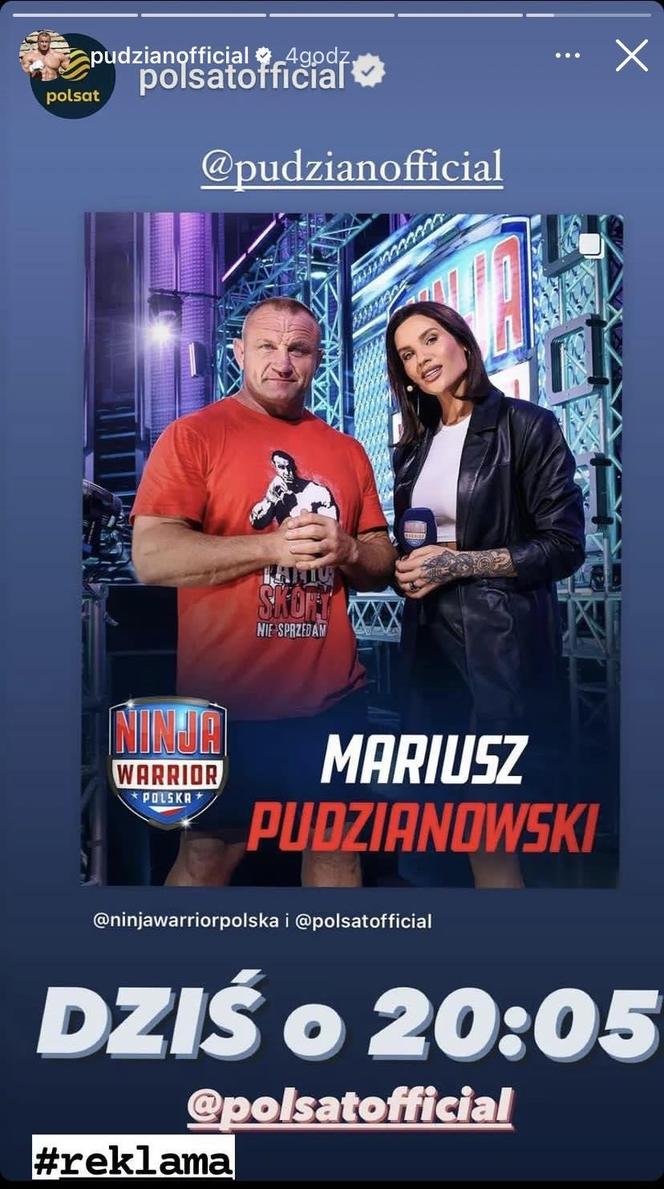 Mariusz Pudzianowski i Karolina Gilon z Ninja Warrior Polska