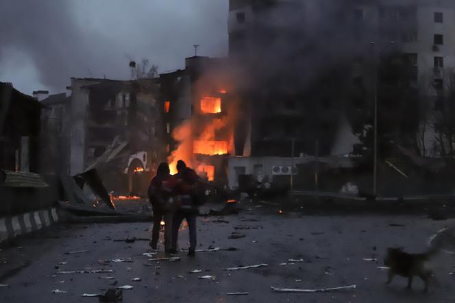 Wojna w Ukrainie, zdjęcie z okolic Kijowa