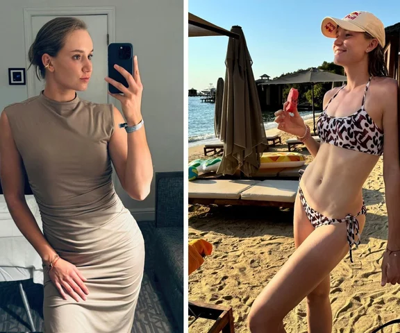 Rybakina w bikini na plaży! Wielka rywalka Igi Świątek onieśmiela urodą!