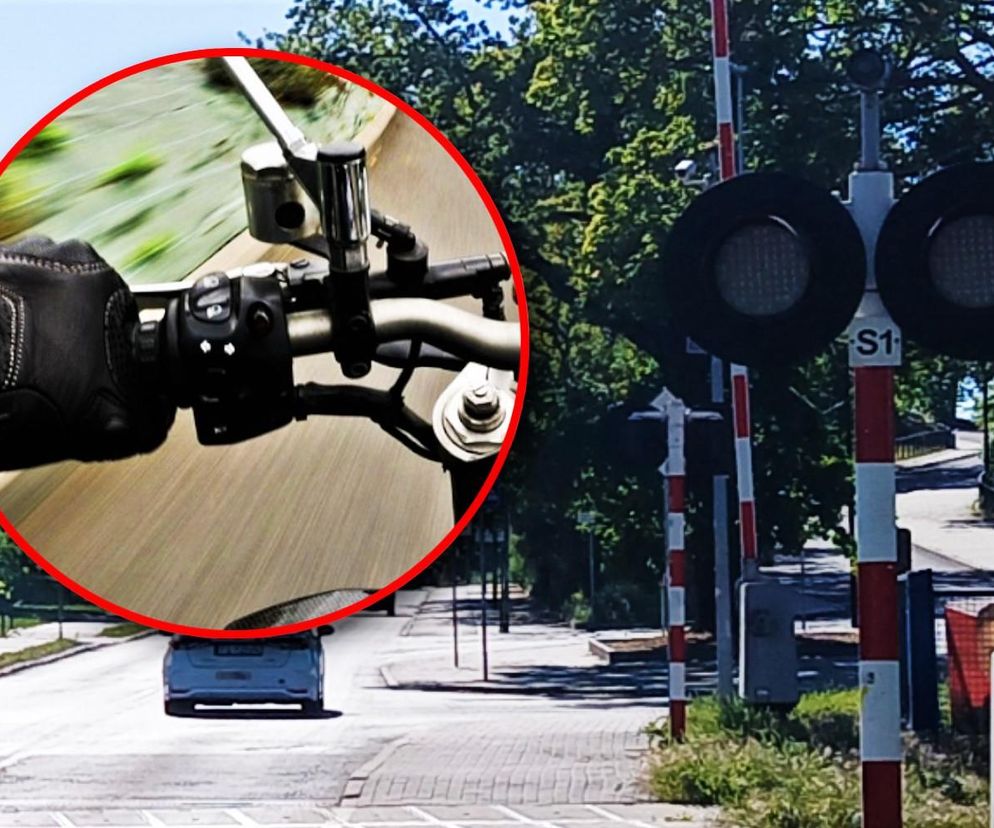 16-letni motocyklista zderzył się z pociągiem. Groźny wypadek na przejeździe