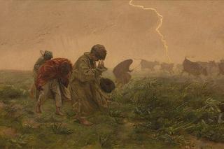 Józef Chełmoński, Burza (1896) 