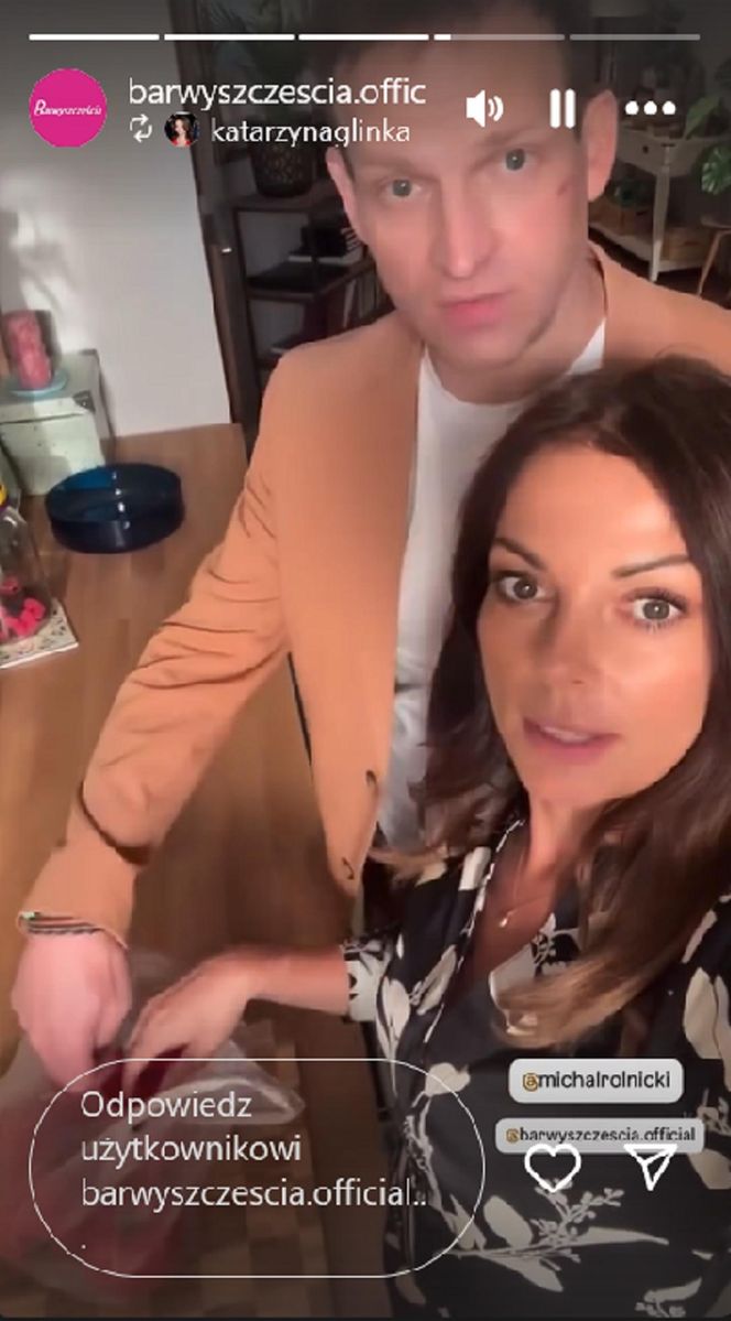 Barwy szczęścia. Łukasz (Michał Rolnicki), Kasia (Katarzyna Glinka)