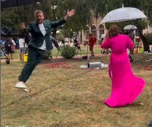 Ania Starmach tańczy w deszczu z Tomkiem Jakubiakiem