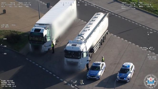 Kierowcy ciężarówek na celowniku policji