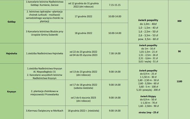 Tanie choinki od leśników w Białymstoku [CENNIK]