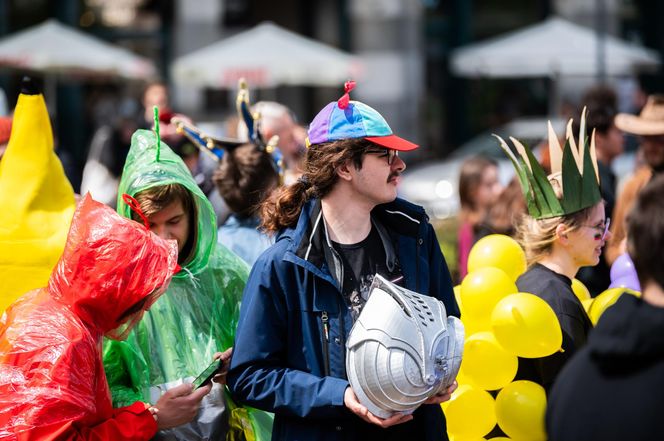 Korowód studentów podczas juwenaliów 2025 w Krakowie