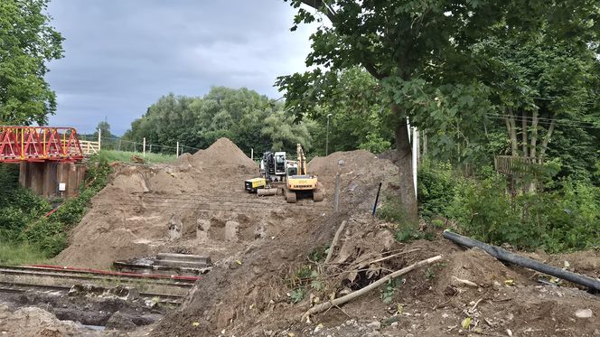 Postępują prace na olsztyńskim Tracku. Powstaje m.in. nowoczesny wiadukt