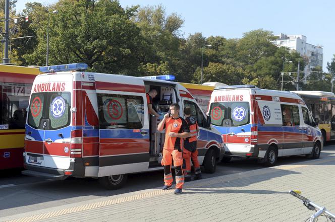 Wypadek na stacji metra Pole Mokotowskie