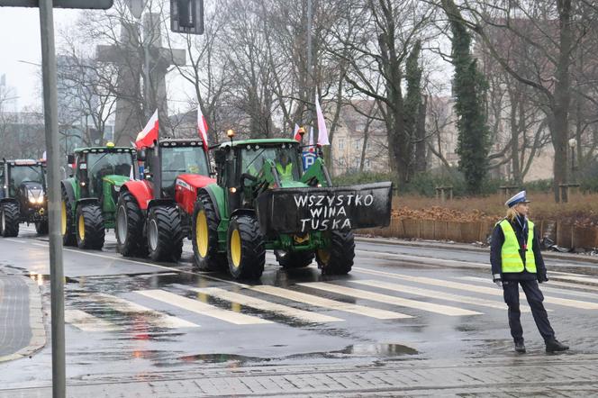 Protest rolników w Poznaniu 