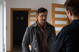 Na dobre i na złe odc. 929. Mario Milewski (Marcin Korcz), Krzysztof Radwan (Mateusz Damięcki)