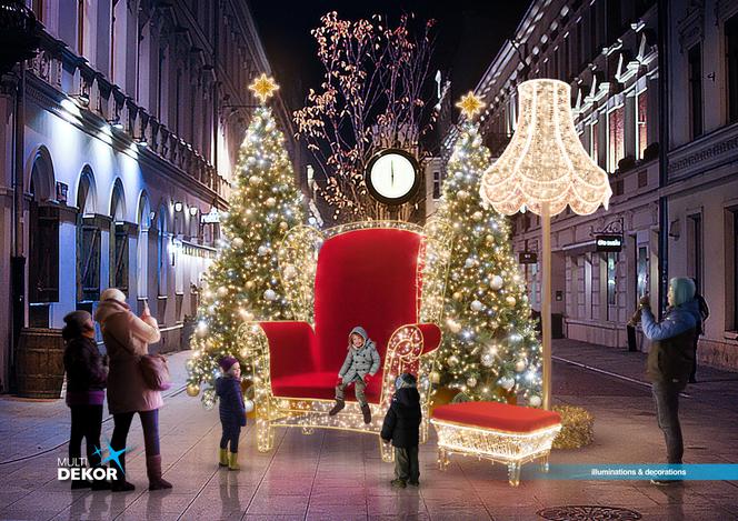 1 Tak będą wyglądać świąteczne iluminacje na Piotrkowskiej w tym roku