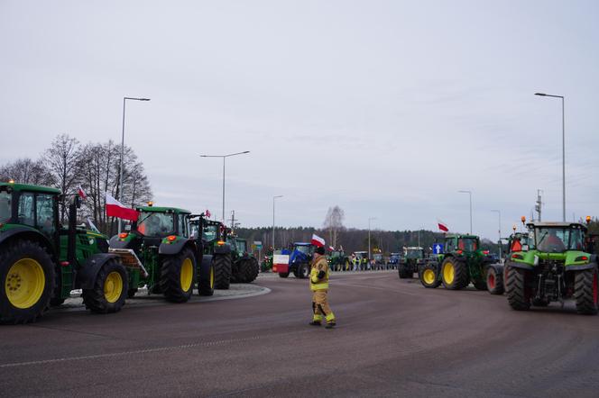 Protest rolników w Podlaskiem. Ciągniki blokują drogi w całym województwie! 