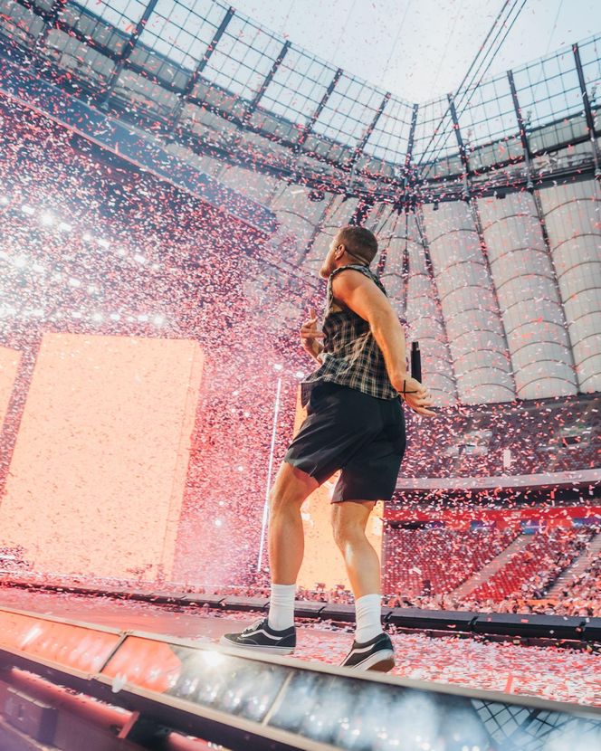 Koncert Imagine Dragons w Warszawie (18.07.2025). Organizatorem koncertu jest Live Nation, a patronem medialnym - Radio ESKA