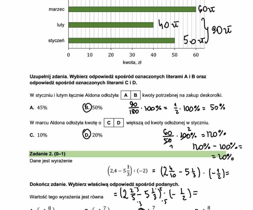 Egzamin ósmoklasisty 2025 - matematyka