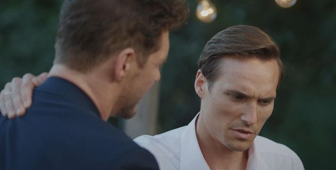 M jak miłość odc. 1887. Marcin (Mikołaj Roznerski), Olek (Maurycy Popiel)