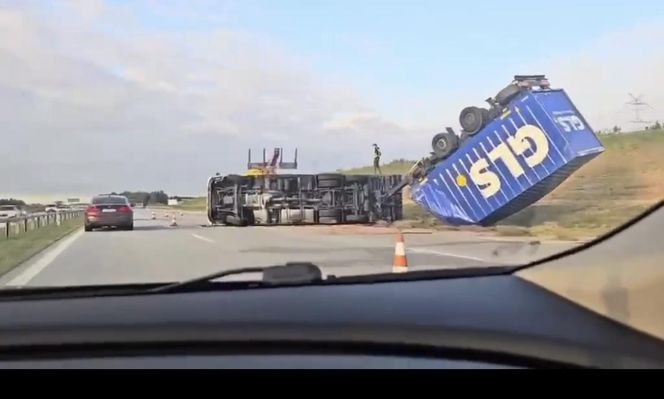 Ciężarówka na A1