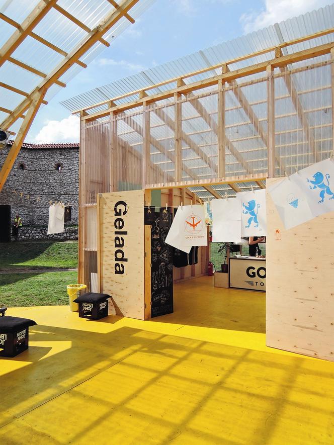 Pawilony festiwalowe na krakowskim Kazimierzu