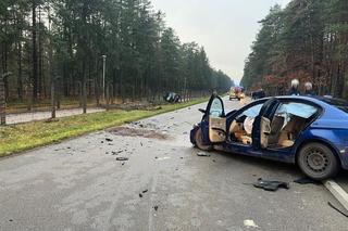 Masakra drogowa z udziałem BMW. Cztery osoby w szpitalu
