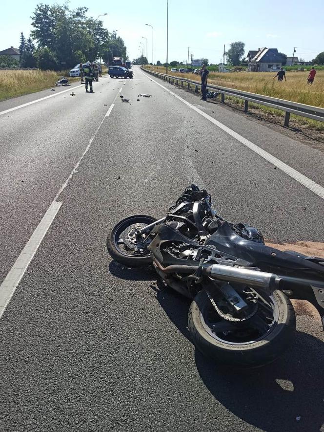 Wypadki motocyklowe na DK 10 w Woli i Wygodzie
