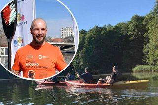 Bydgoszczanin opływa Wielką Brytanię kajakiem. Sebastian Szubski chce pobić rekord Guinnessa w mniej niż 40 dni