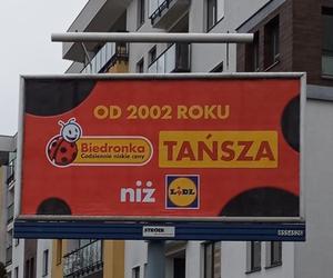 Plakat reklamowy Biedronki (21.02.2024)