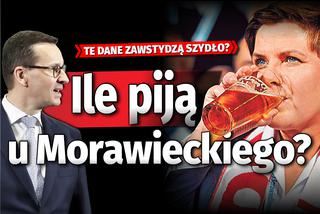 Ile piją u Morawieckiego? Te dane zawstydzą Szydło 