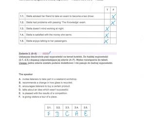 Matura 2024 - odpowiedzi angielski NOWA FORMUŁA - ZADANIE 1 i 2