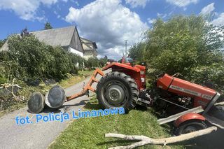 Mordarka. Pijany jak bela 48-latek uderzył ursusem w drzewo i staranował szopę. Miał 8 promili!