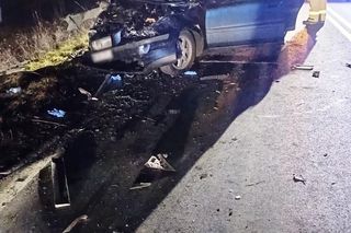Tragiczna w skutkach kraksa bmw, fiata i volvo. 40-latka nie żyje