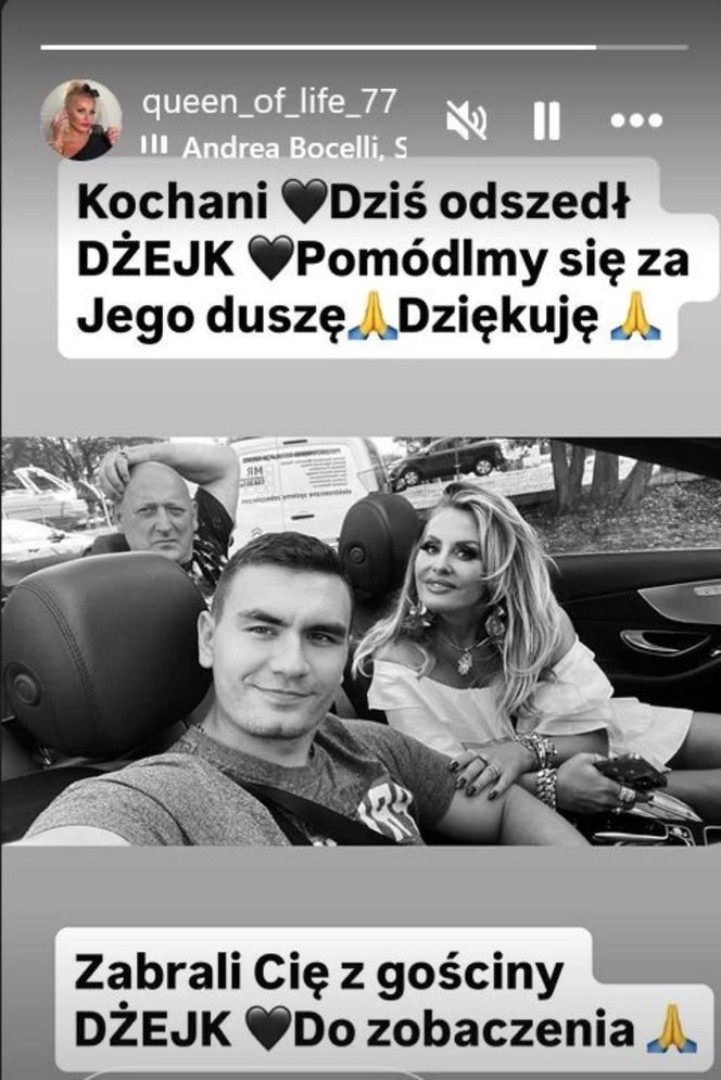 Nie żyje Jacek Wójcik z "Królowych życia". Dagmara Kaźmierska żegna przyjaciela