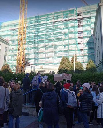 Warszawa: Trwa protest w obronie uchodźców