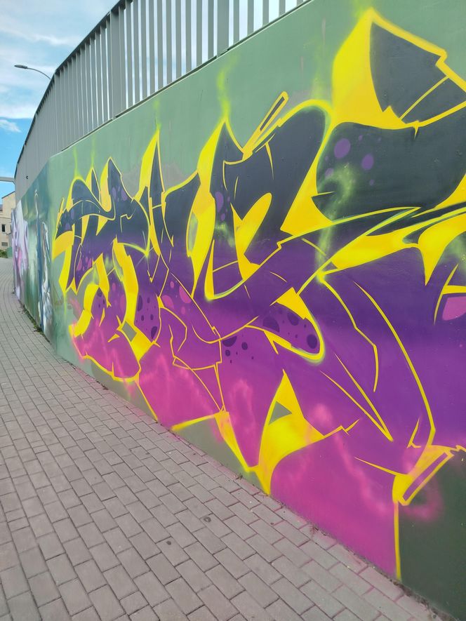 Kolorowe grafiki w siedleckim tunelu pod torami