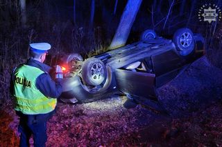 Samochód marki audi wpadł do rowu w pow. tarnogóskim